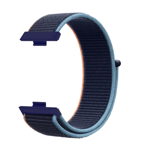 Huawei Watch 3 (Pro) nylon band (donkerblauw)