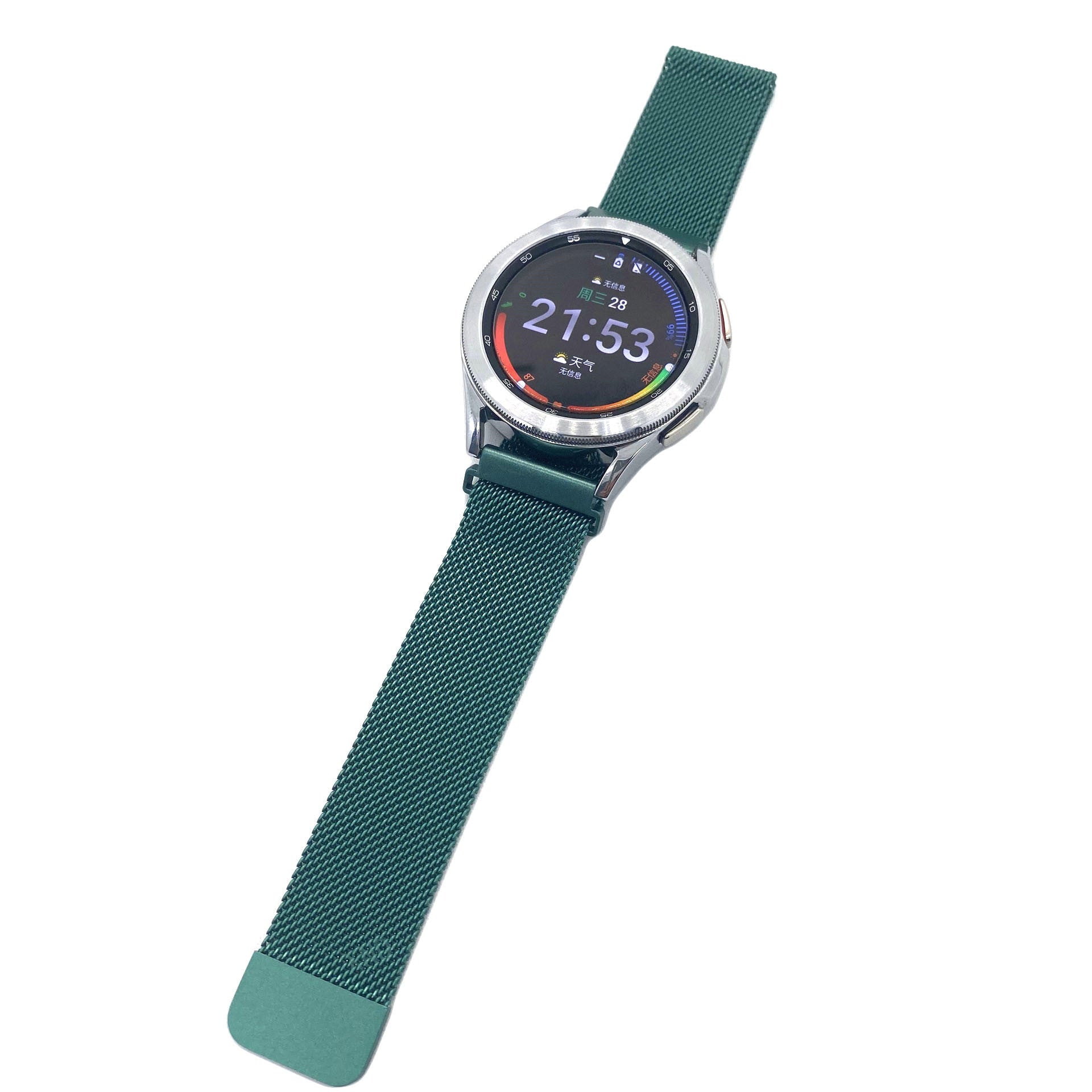 Samsung Galaxy Watch 3 Milanese band 45mm (groen)