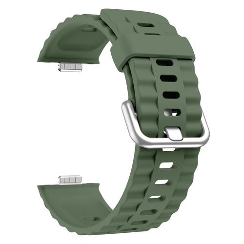 Huawei Watch Fit 4 siliconen classic bandje (donkergroen)