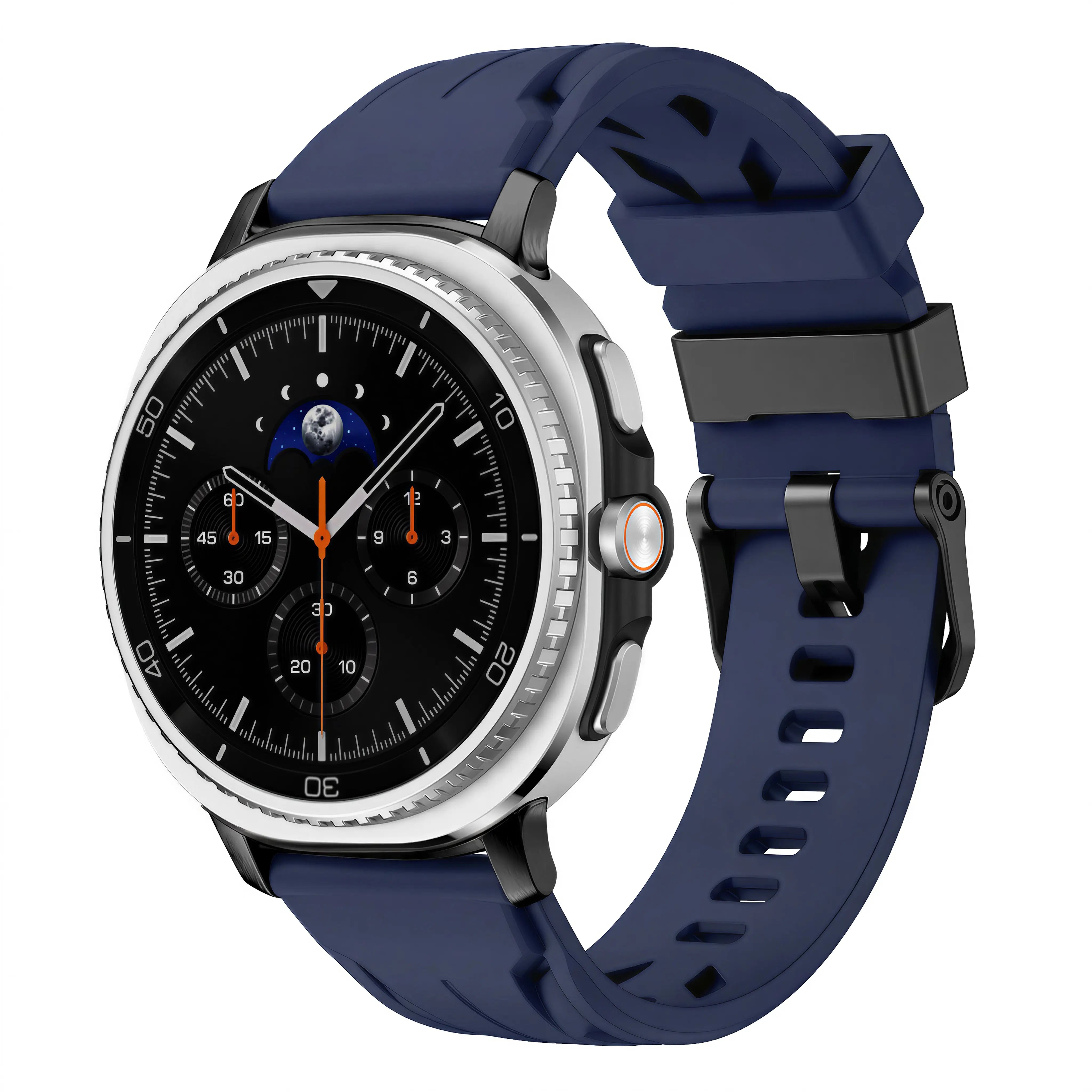 Samsung Galaxy Watch 9 - 44mm race siliconen band (donkerblauw)