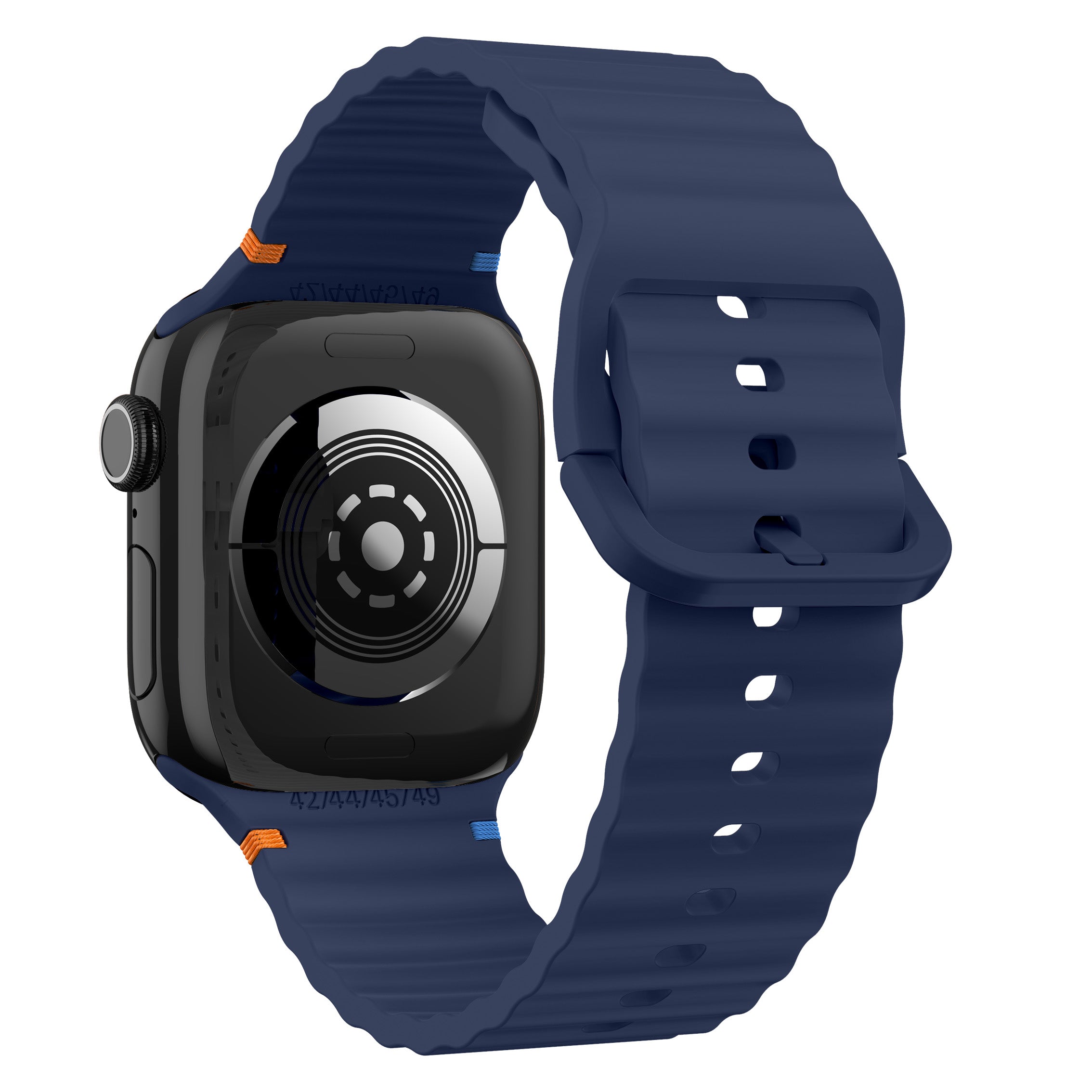 Apple Watch Wave Silicone Strap (Dark Blue)