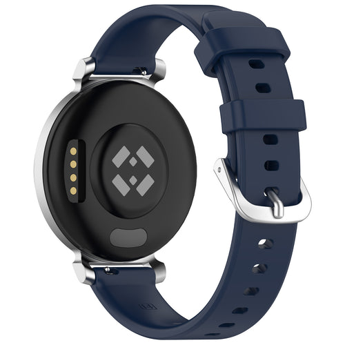 Pebble Round 2 - 14mm siliconen classic bandje (donkerblauw)