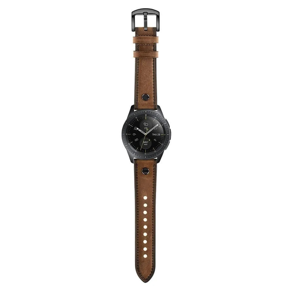 Coros Pace 2 Leather Strap with Screw (Dark Brown)