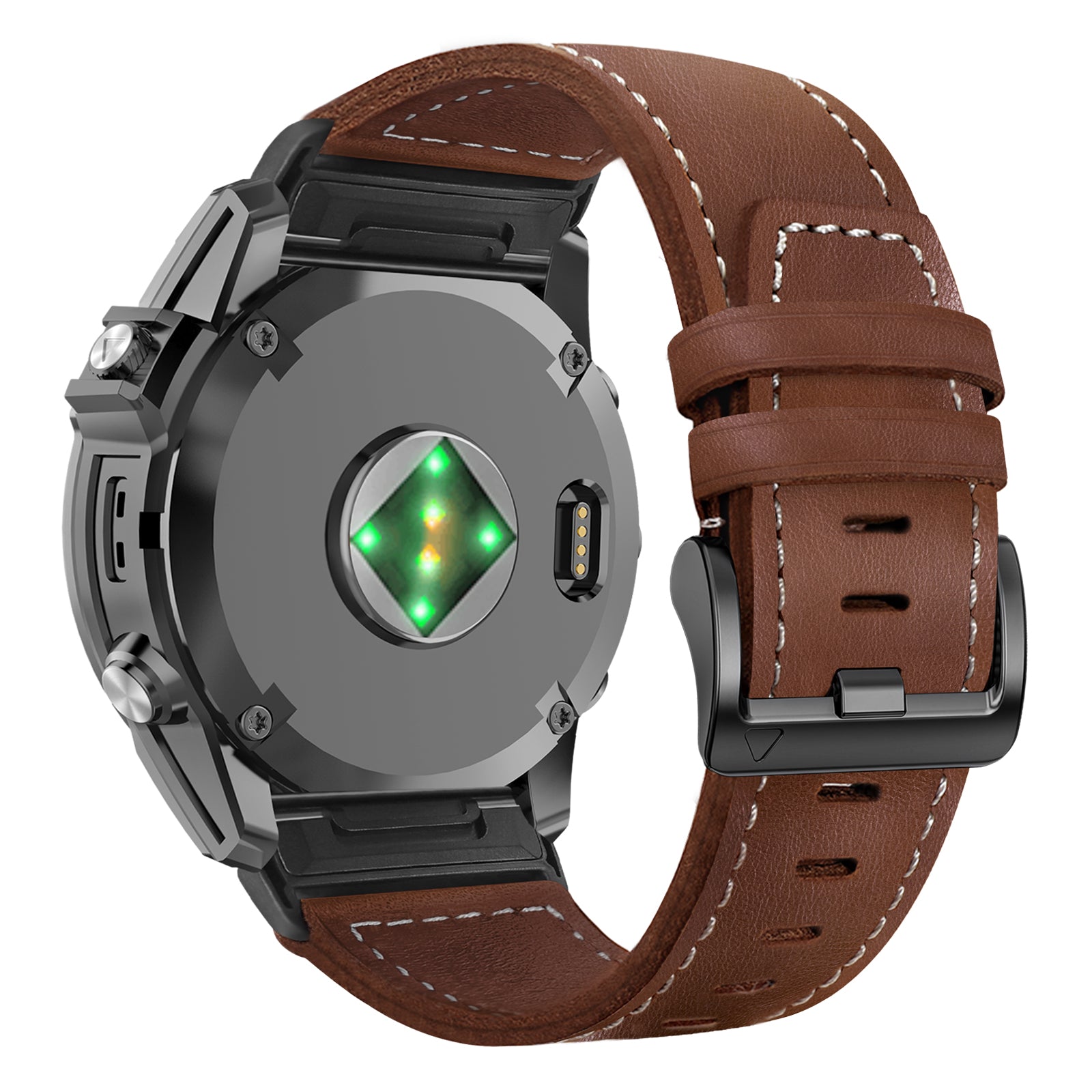 Garmin Fenix 7 premium leren bandje (donkerbruin)