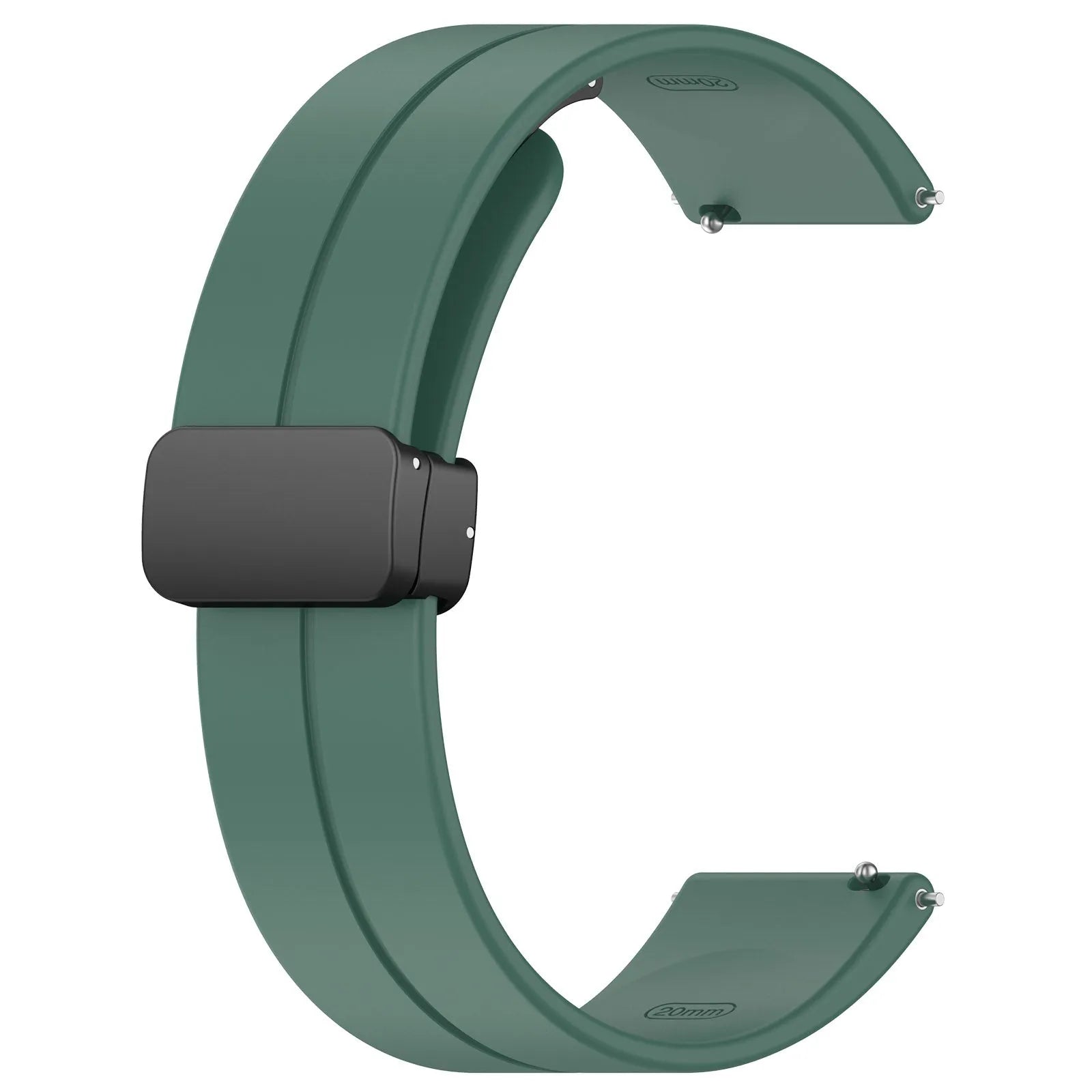 Amazfit Bip U (Pro) D-buckle siliconen bandje (donkergroen)