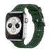 Apple Watch Patterned Silicone Strap (Dark Green)