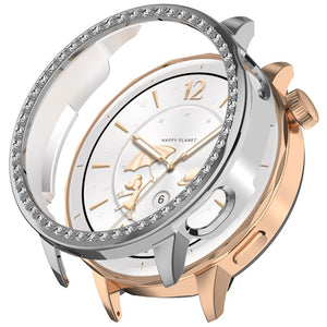 OnePlus Watch 3 - 43mm diamond hard case (zilver)