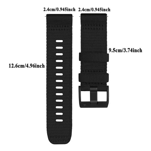 TicWatch Pro 5 Enduro nylon gesp band (zwart)
