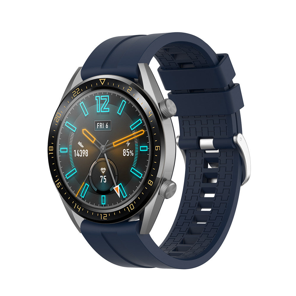 Huawei Watch 5 - 46mm extreme silicone band (donkerblauw)