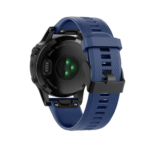 Garmin Quatix 8 Pro - 47mm Silicone Strap (Dark Blue)
