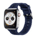 Apple Watch siliconen bandje met patroon (donkerblauw)