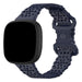 Fitbit Sense 2 siliconen bandje met patroon (donkerblauw)
