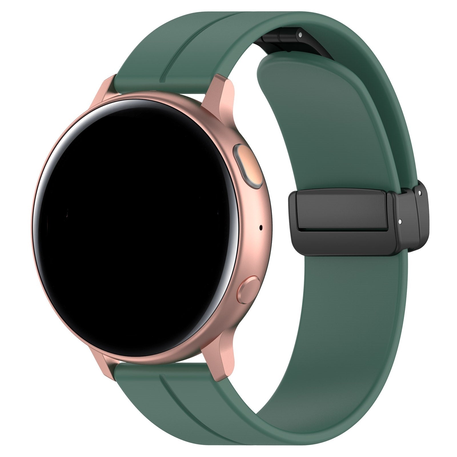 Amazfit Bip 3 (Pro) D-Buckle Silicone Strap (Dark Green)