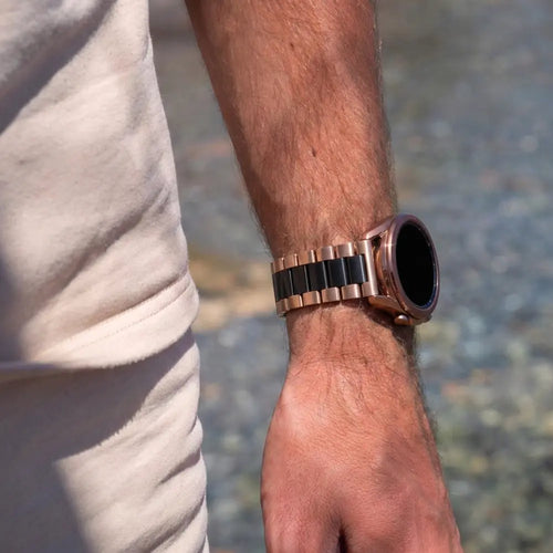 Samsung Galaxy Watch 3 41mm Steel Strap (Rose Gold-Black)