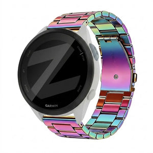 Bandz Garmin Forerunner 165 Steel Strap 'Classic' (Pearlescent)