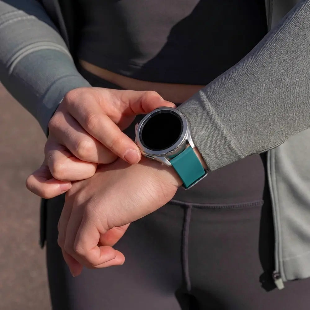 Samsung Galaxy Watch 6 - 40mm sport bandje (groen-blauw)