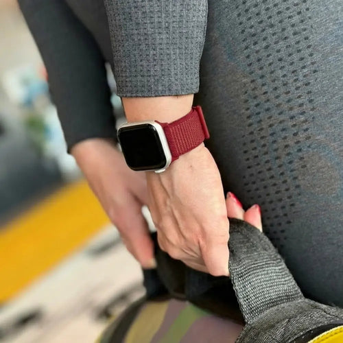 Apple Watch Nylon Loop Strap (Red)