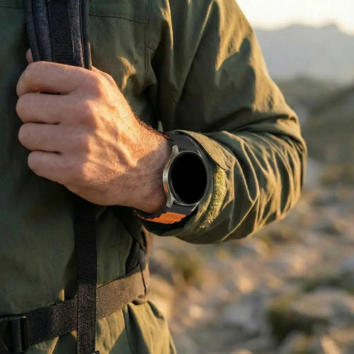 Bandz Gard Pro Health Smartwatch 3 - 41mm Alpine Strap (Black/Orange)