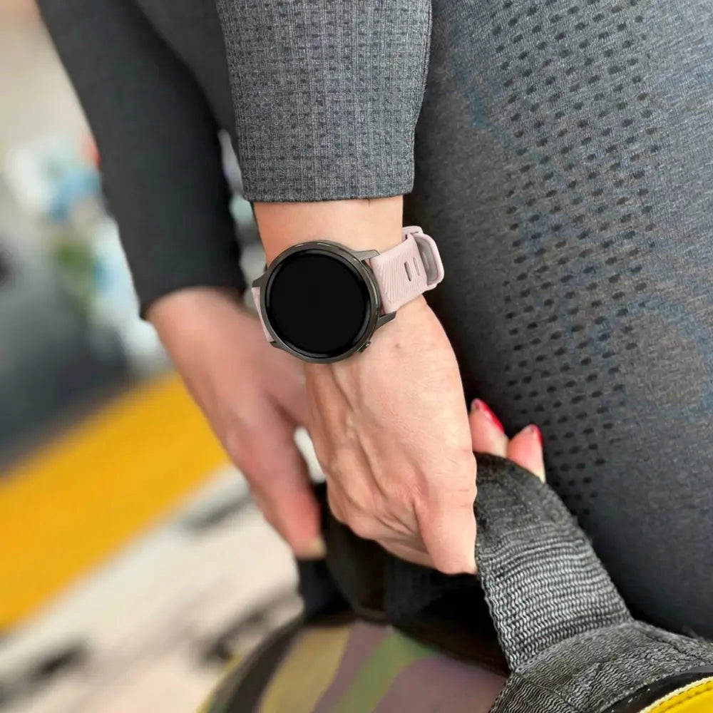 Bandz Garmin Venu 3s sport band met gesp (roze/wit)