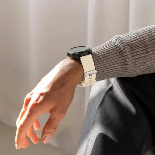 Bandz Garmin Forerunner 265s siliconen band 'Classic' (sterrenlicht)