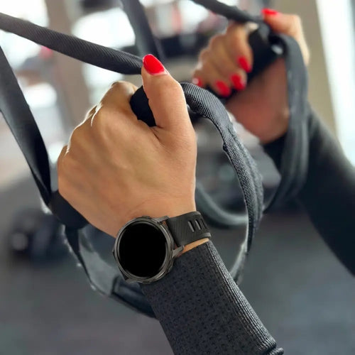Bandz Garmin Vivomove 3s Sport Strap with Buckle (Black/Grey)