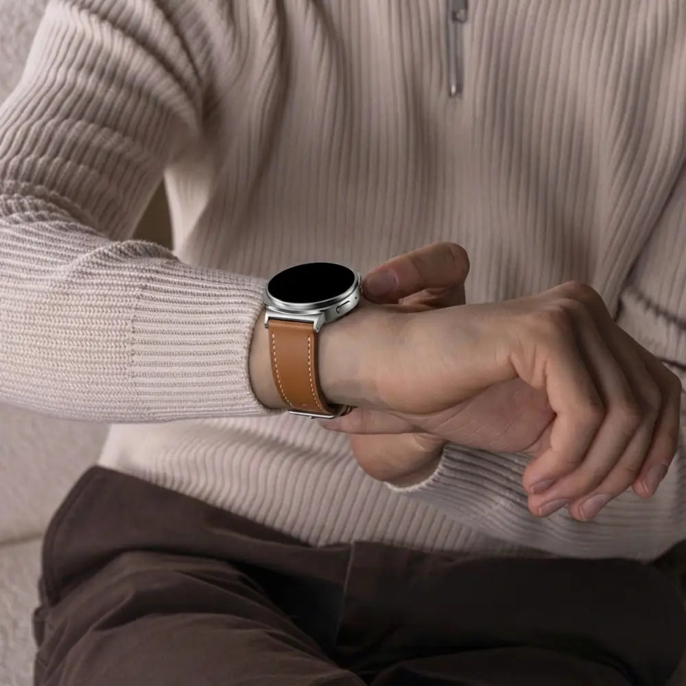 Samsung Galaxy Watch 8 - 44mm Classic Leather Strap (Brown)