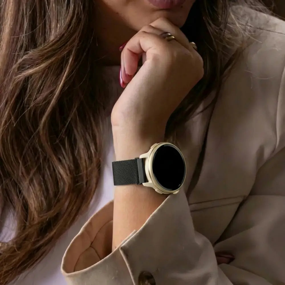 Garmin Vivoactive 6 Milanese Strap (Black)