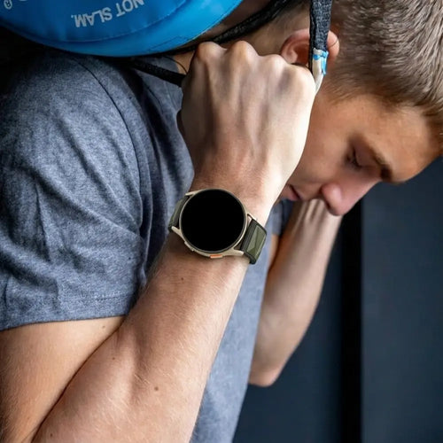 Samsung Galaxy Watch 7 - 44mm diamond sport band (legergroen/zwart)