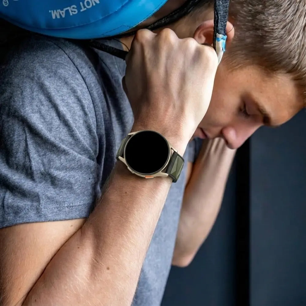 Samsung Galaxy Watch 7 - 44mm diamond sport band (legergroen/zwart)
