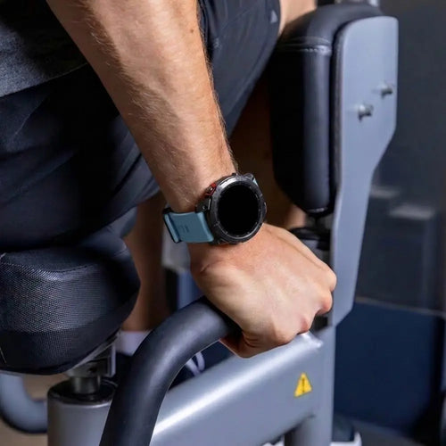 Garmin Fenix 7 D-Buckle Silicone Strap (Grey-Blue)