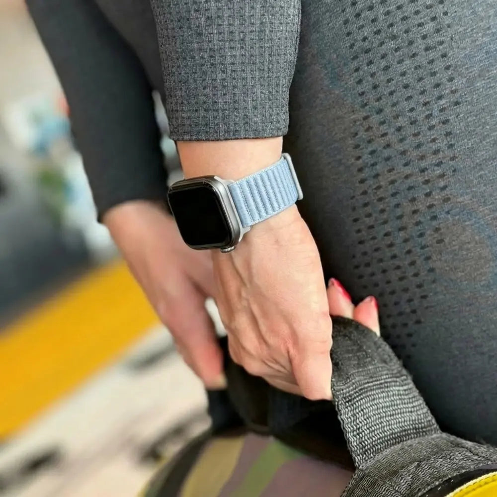 Huawei Watch Fit 4 Pro Nylon Wave Strap (Light Blue)