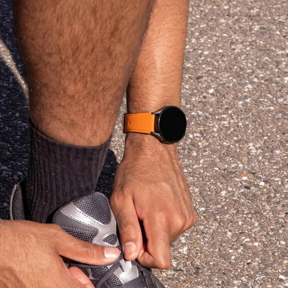 Fossil Gen 5e - 44mm siliconen bandje (oranje)