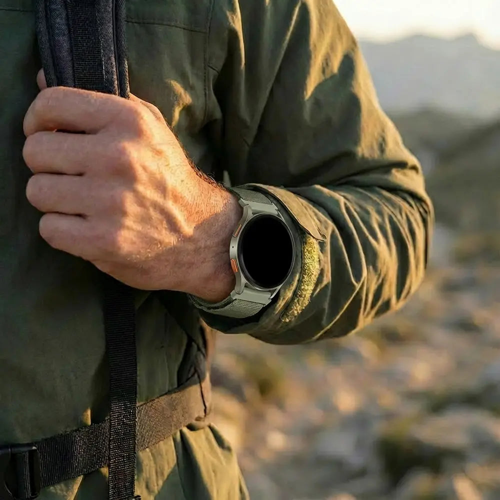 Bandz Samsung Galaxy Watch 7 - 40mm Alpine Nylon Strap (Olive)