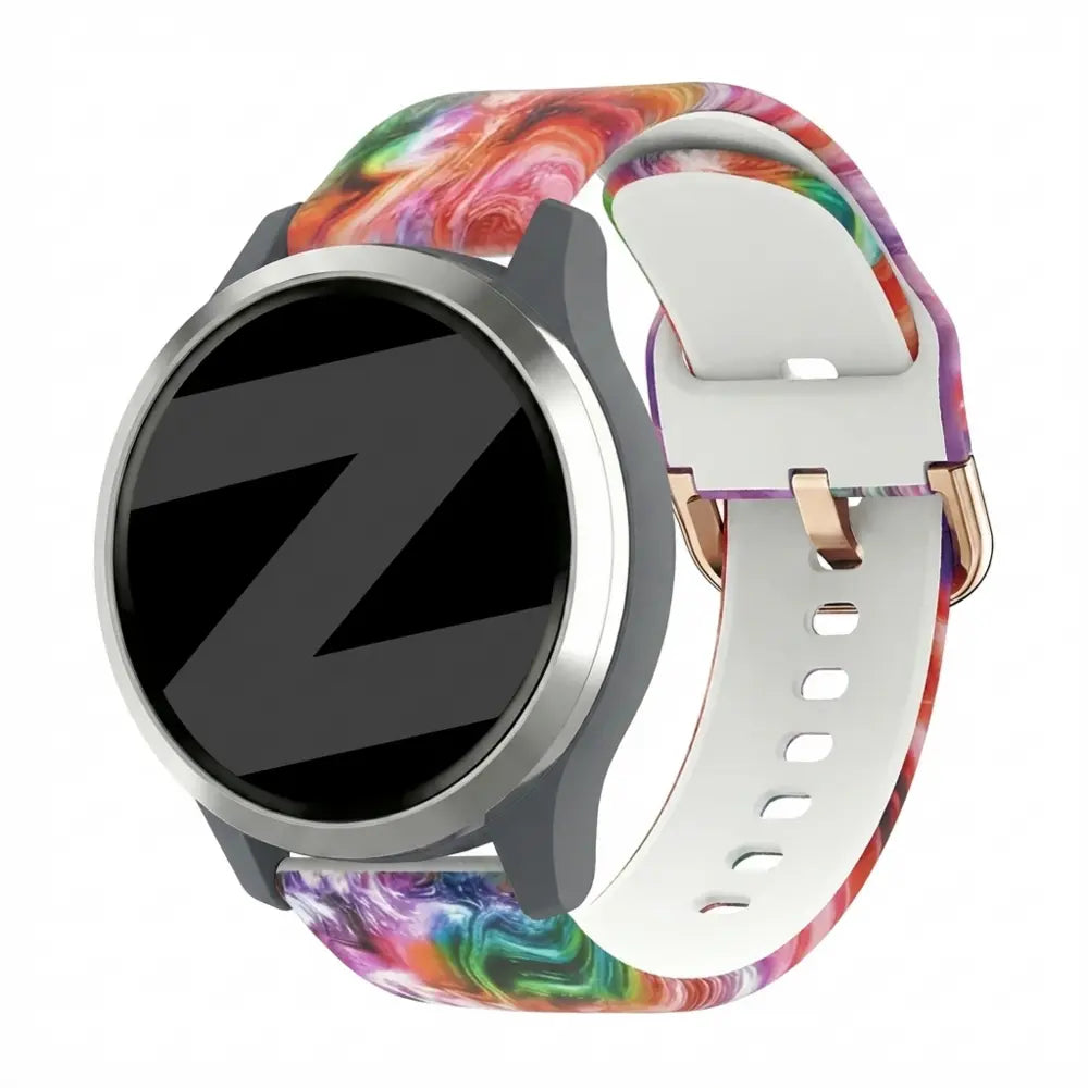 Bandz Garmin Vivomove 3s Silicone Strap 'Colourful'