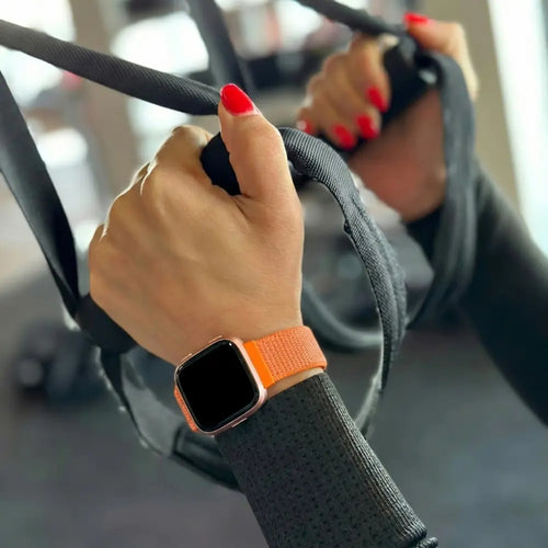 Fitbit Versa-Versa 2 Nylon Strap (Orange)