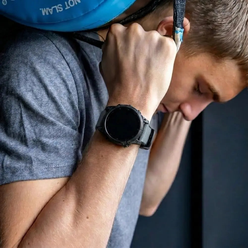 Garmin Fenix 7 Hybrid Nylon Strap (Light Grey)