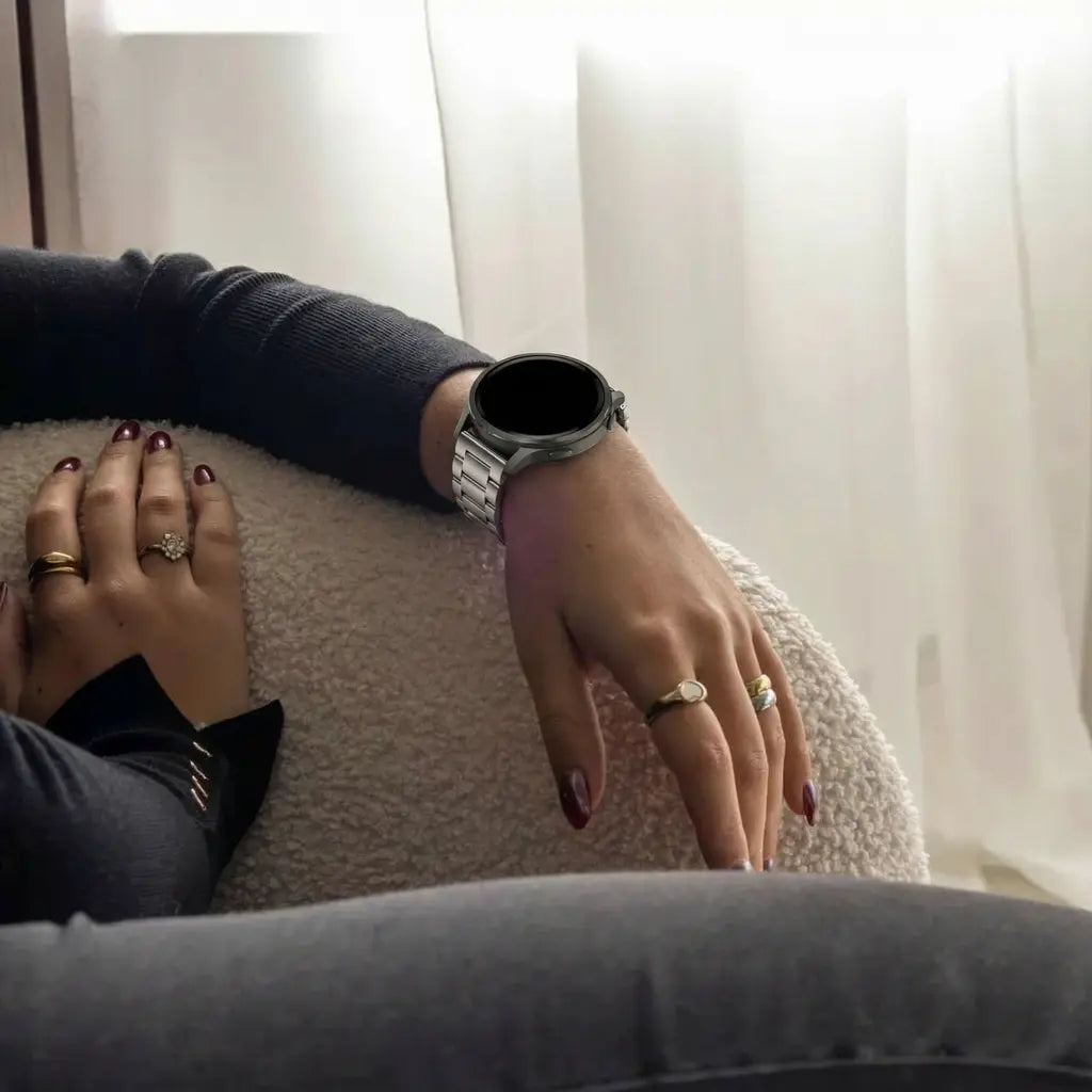 Bandz Garmin Venu 2s stalen band 'Classic' (sterrenlicht)