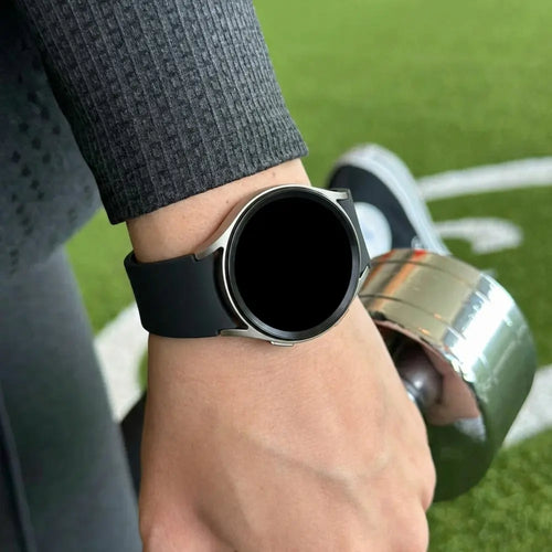 Bandz Pebble Round 2 - 20mm Sport Strap 'Easy Fit' (Black)