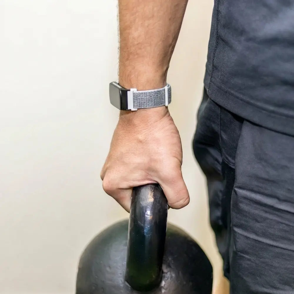 Fitbit Charge 6 nylon bandje (grijs)