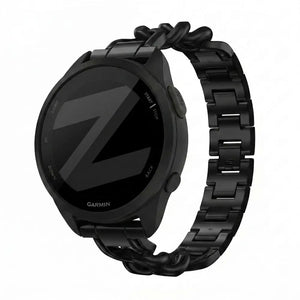 Bandz Garmin Forerunner 165 Metal Strap 'Chains' (Black)