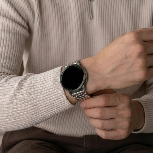 Bandz Garmin Vivomove Trend stalen band 'Classic' (sterrenlicht)