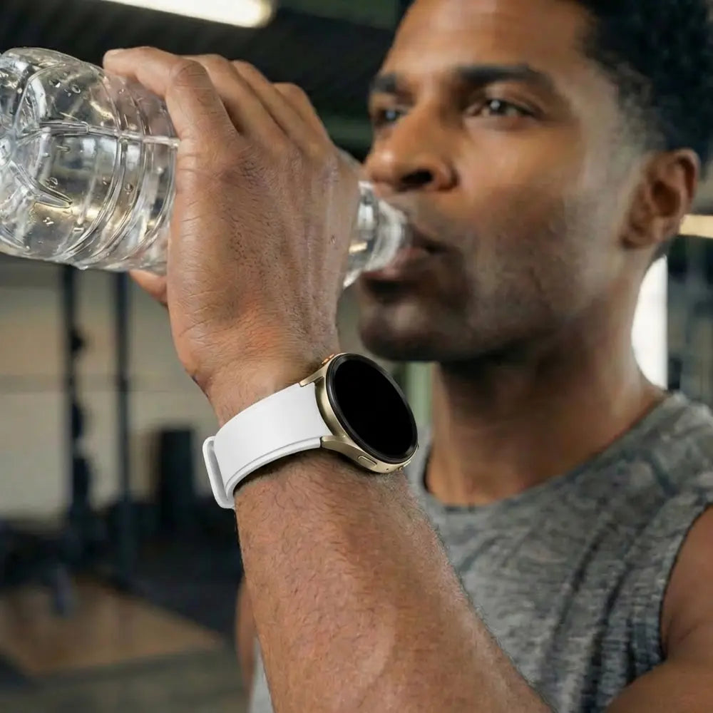 Bandz Samsung Galaxy Watch 7 - 44mm Sport Strap 'Easy Fit' (White)