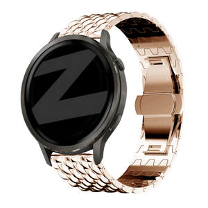 Bandz Garmin Forerunner 70 stalen band 'Dragon' (roségoud)