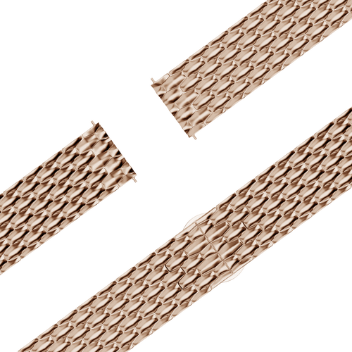 Bandz Garmin Forerunner 70 stalen band 'Dragon' (roségoud)
