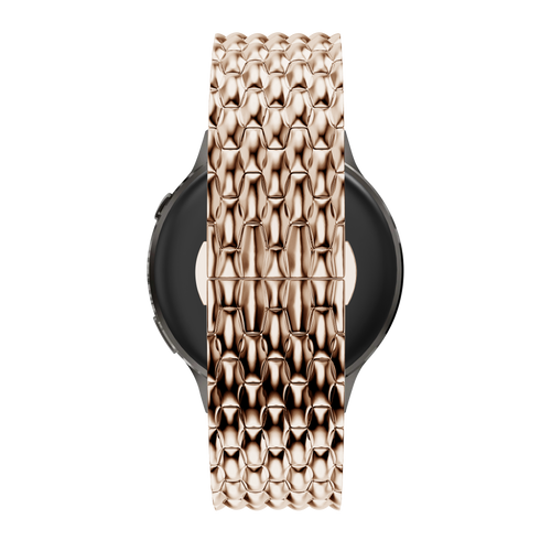Bandz Garmin Forerunner 70 stalen band 'Dragon' (roségoud)