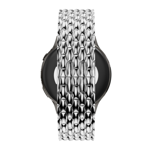 Bandz Garmin Forerunner 70 Steel Strap 'Dragon' (Silver)