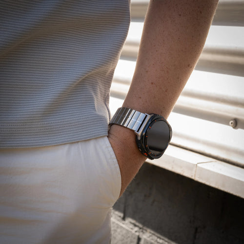 Samsung Galaxy Watch Ultra 2 luxe metalen band (zilver)
