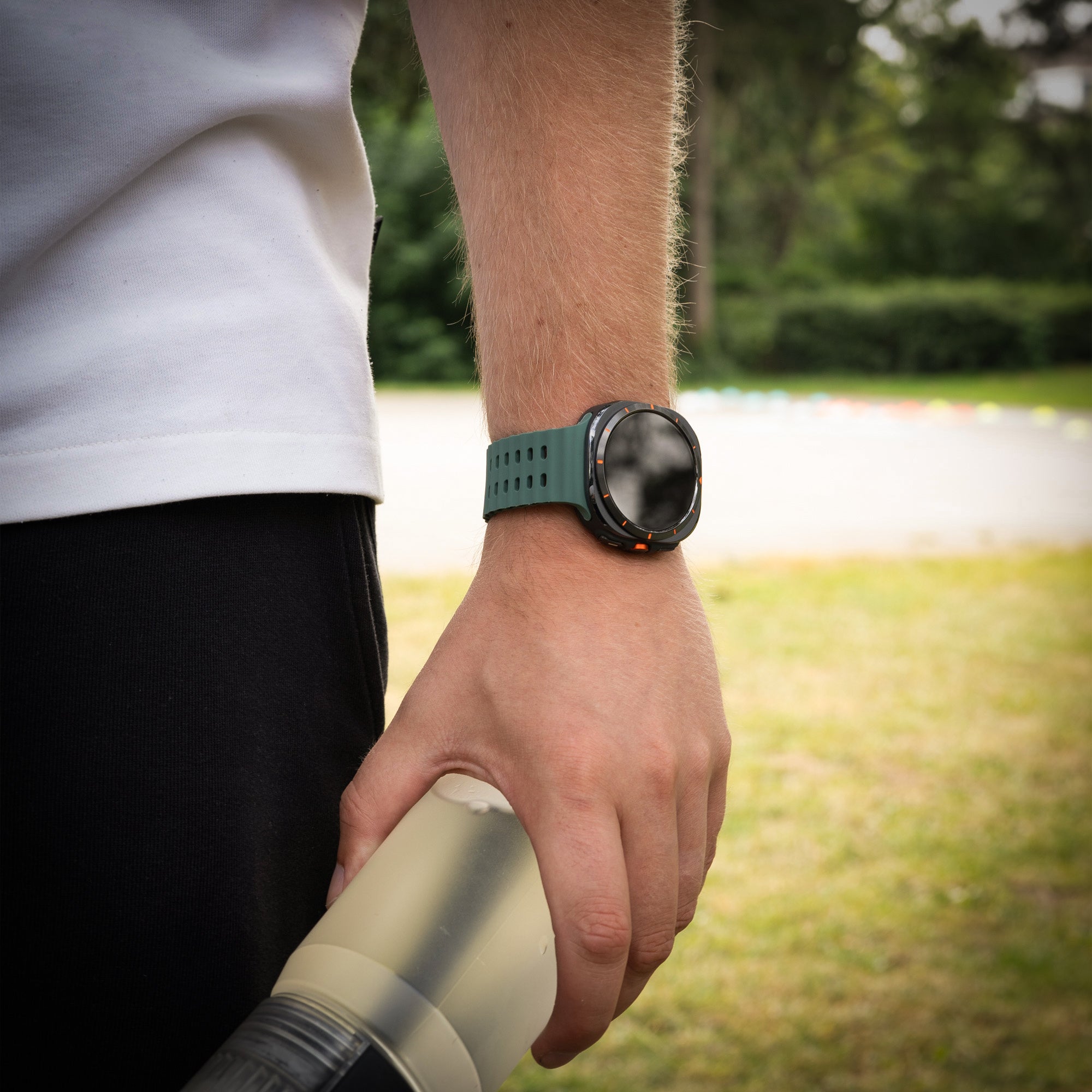 Samsung Galaxy Watch Ultra Ocean bandje (donkergroen)