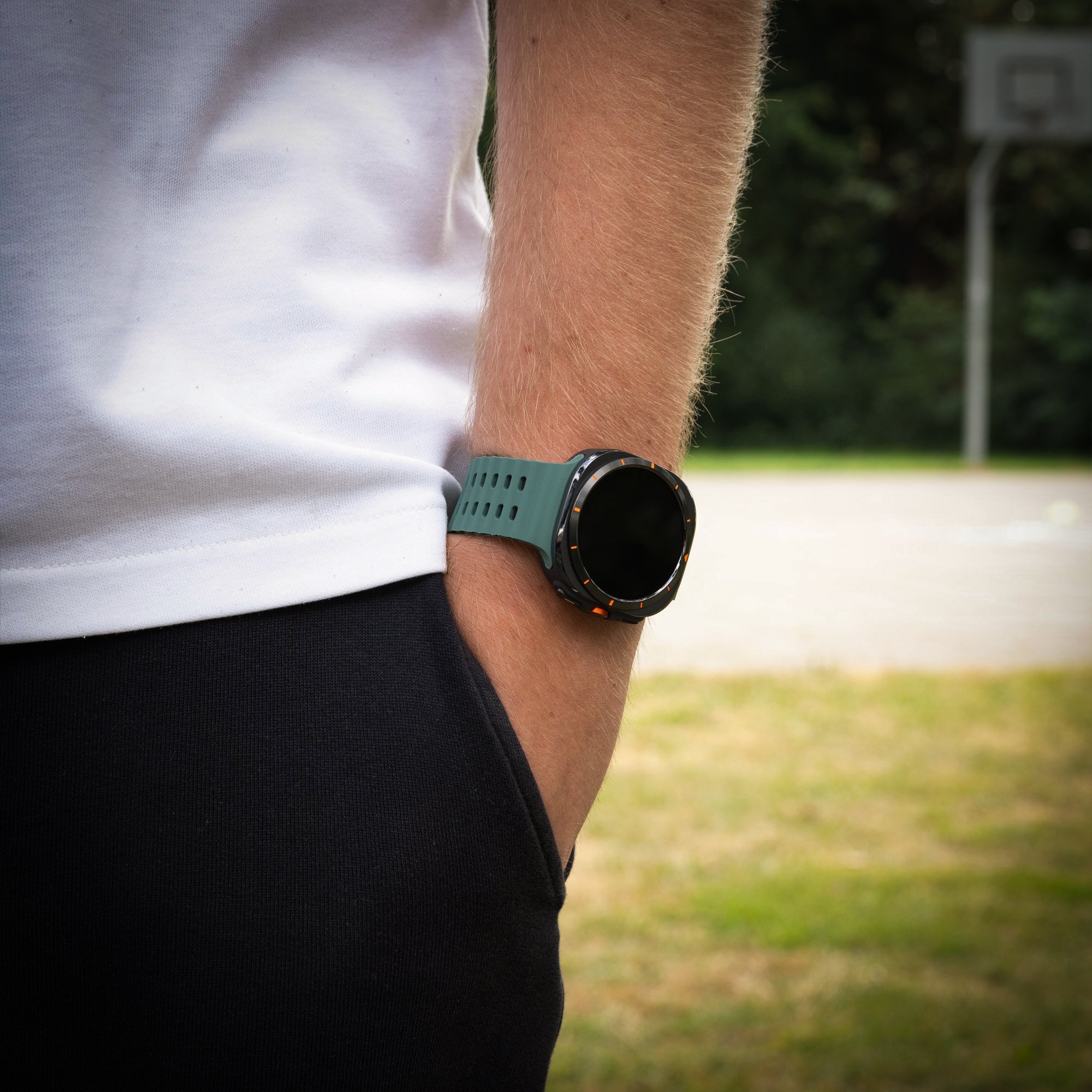 Samsung Galaxy Watch Ultra Ocean bandje (donkergroen)