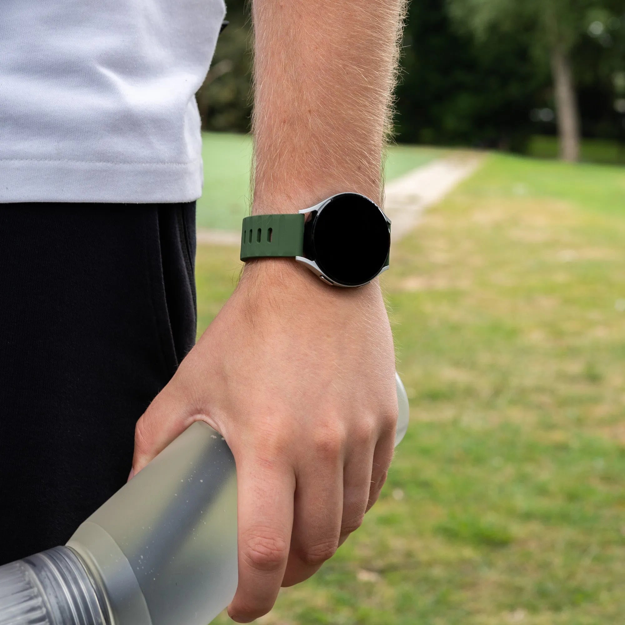 Coros Pace 2 outdoor siliconen bandje (groen)